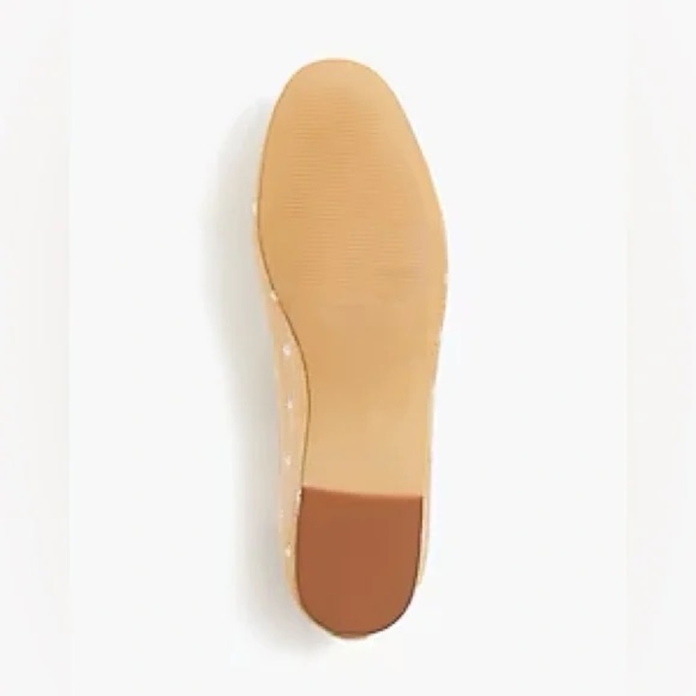 J. Crew Factory | Woven Ballet Flats Polka Dot Raffia Various Sizes - Picture 5 of 9